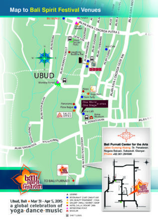 Map to Bali Spirit Festival 2015