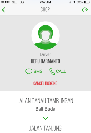 Go-Jek Driver Bali