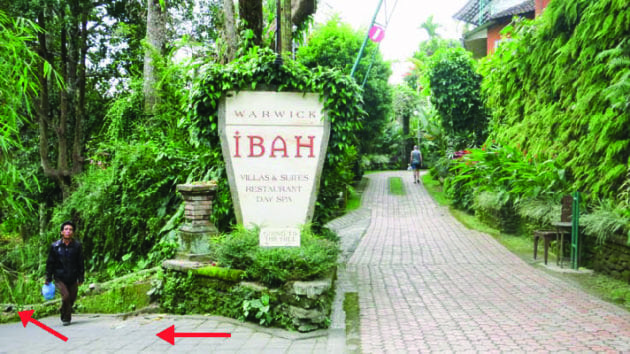 Ibah Hotel sign 