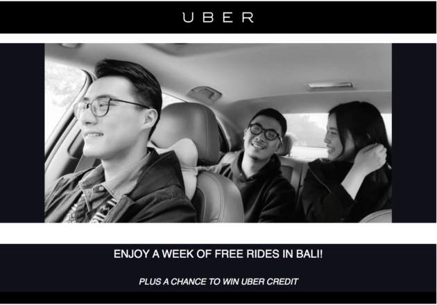 Enjoy One Week Of Free Uber Rides in Bali - Bali Travel Guide