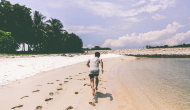 Beach running in South Bali