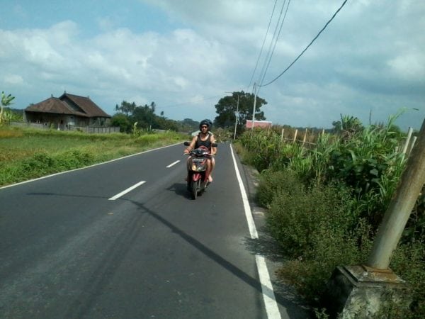 Bali on motorbike