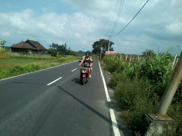 Bali on a scooter Bali on motorbike