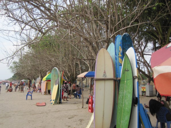 Learn to surf in Bali