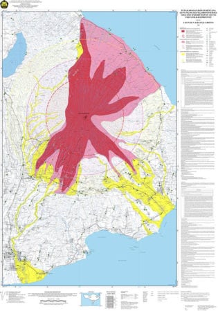 Mount agung eruption affected areas