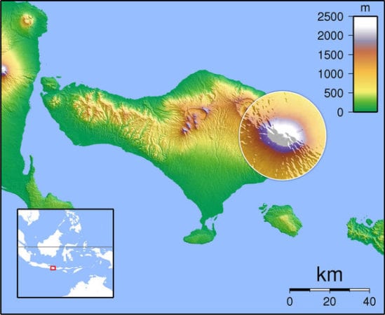 Mount Agung volcano