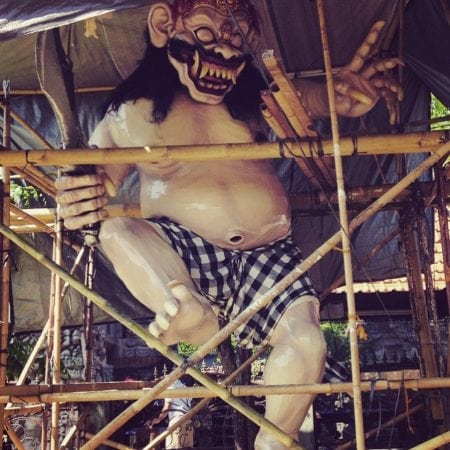 making of Ogoh-ogoh demons