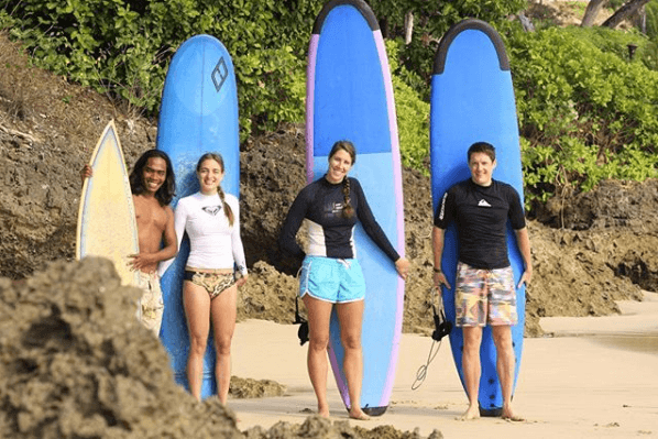 Surfing in Canggu Bali