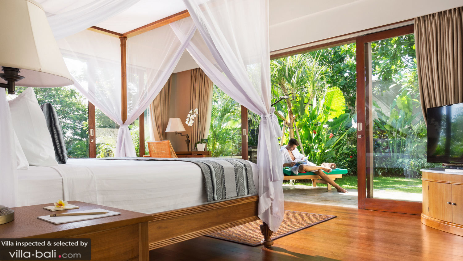 relax in a private villa