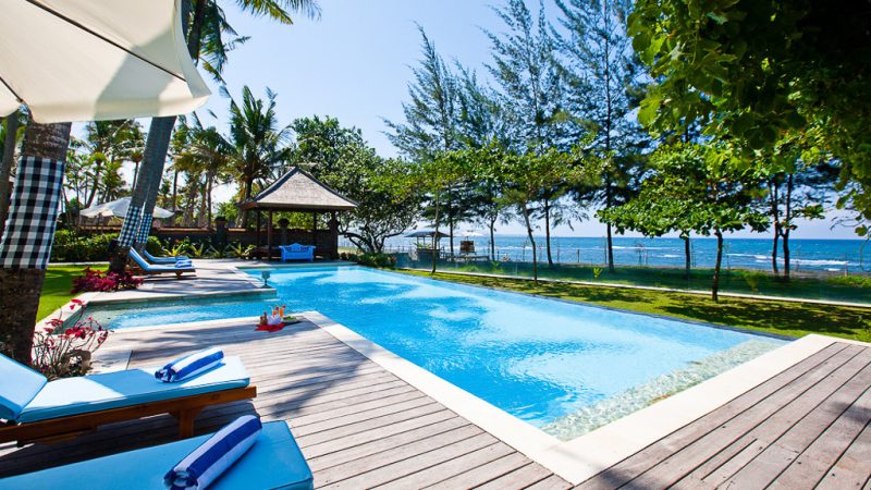 beautiful 6-bedroom beachfront villa in sanur