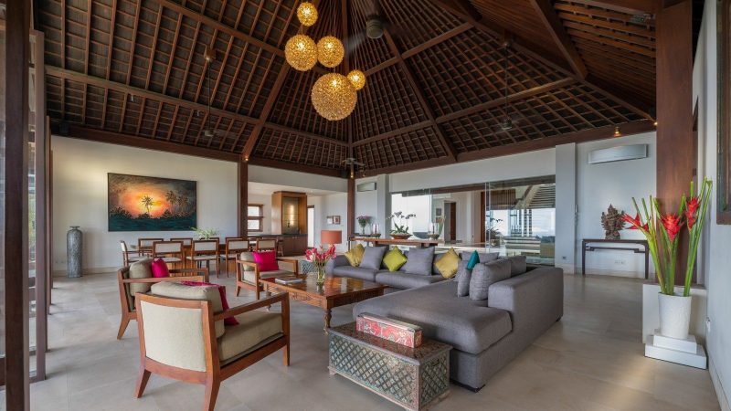 Living area of Villa Surga One