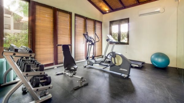 Some villas have a private gym