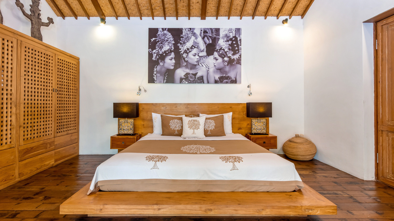 bedroom in Villa Shantika , a villa with authentic traditional style in Bali